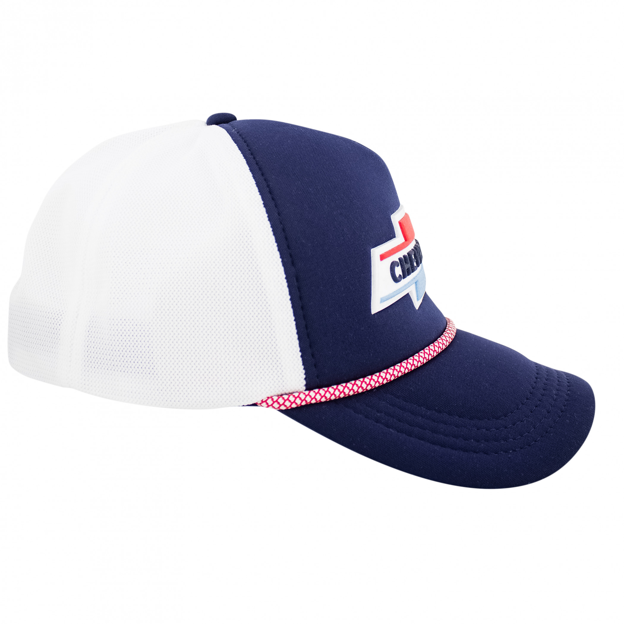 Chevy Red White and Blue Logo Patch Rope Hat